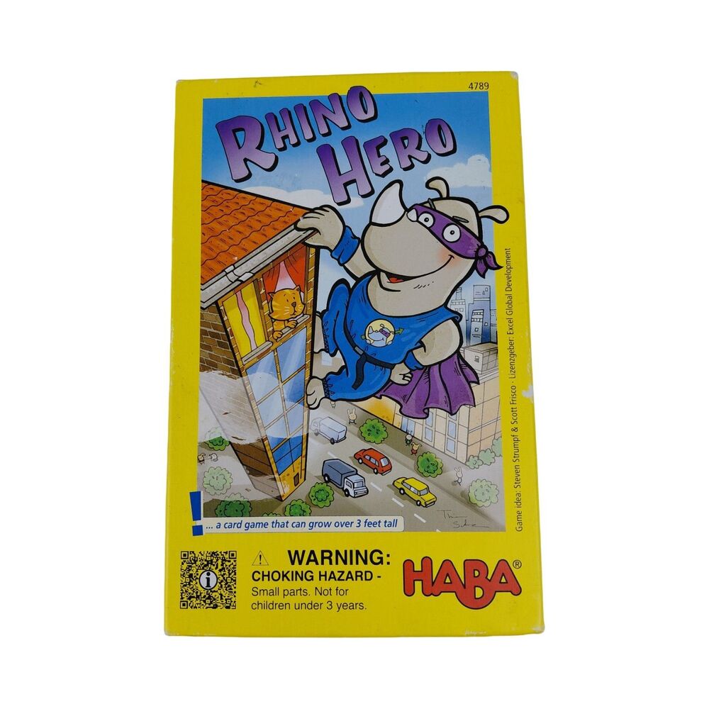 HABA Rhino Hero Board Game Complete Box VG Family Fun